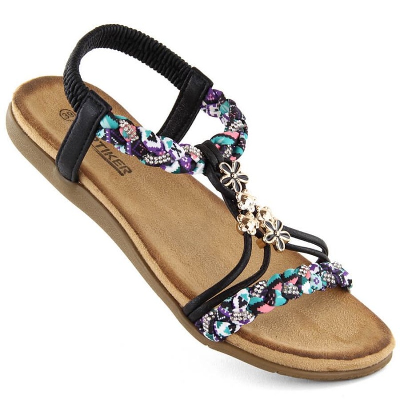 Artiker W HBH76B mukavat slip-on sandaalit, musta