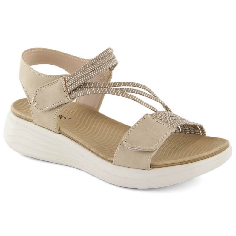 Mukavat tarranauhasandaalit eVento W EVE446A, beige