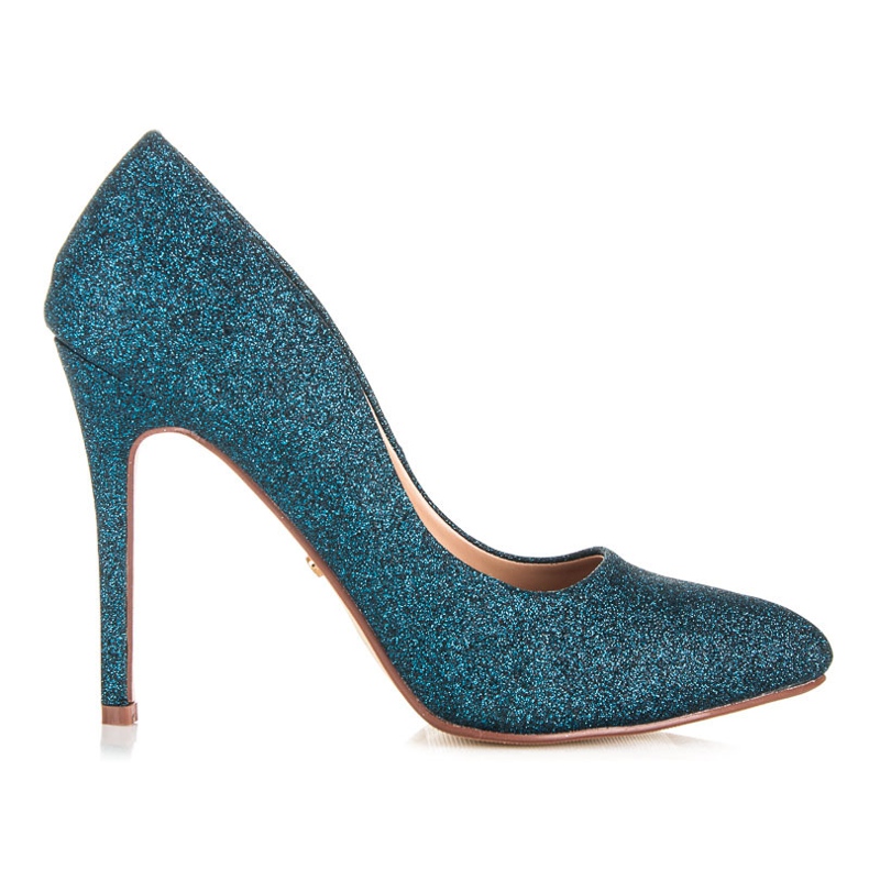 Ideal Shoes Glitteripumput tapilla sininen
