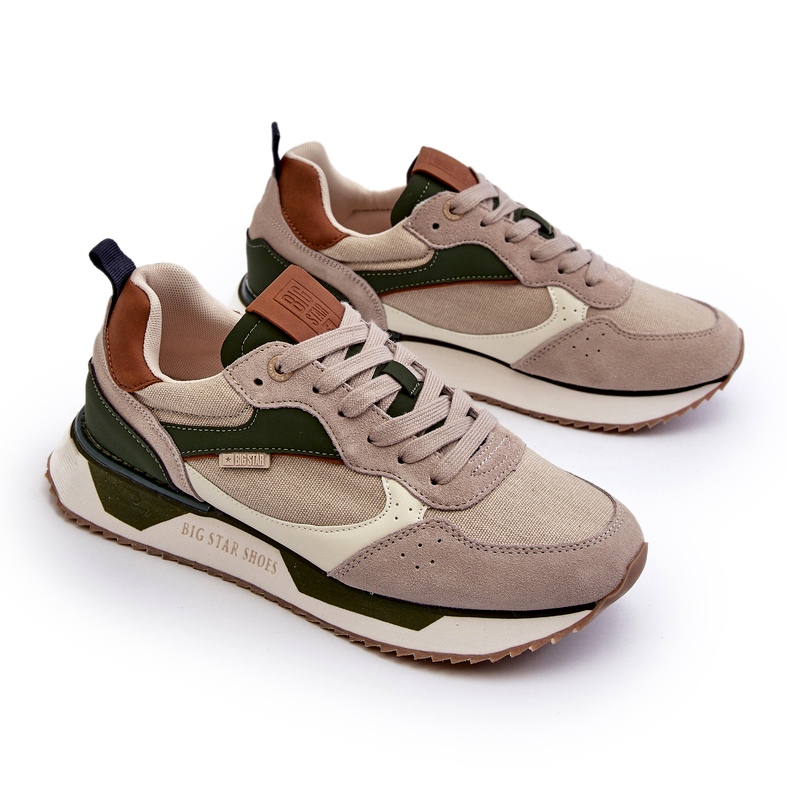 Miesten lenkkarit Memory Foam System Big Star NN174349 beige