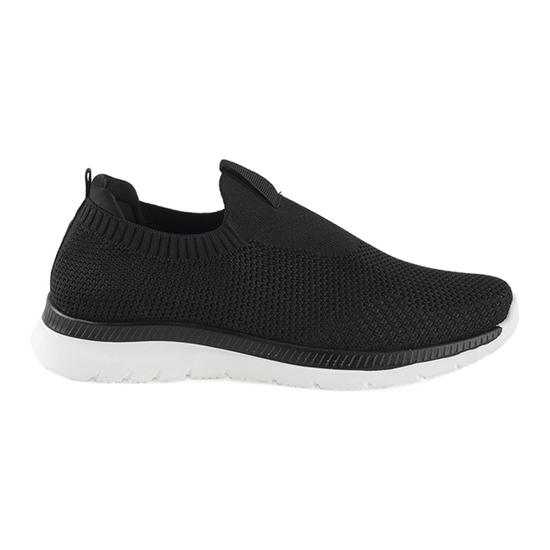 Mustat slip-on urheilukengät