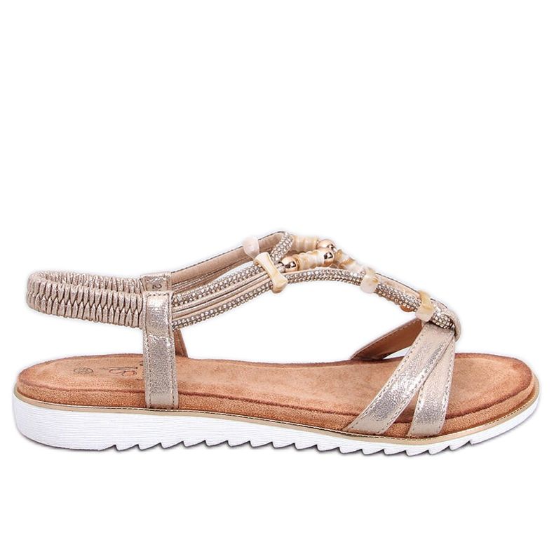 Montier Gold -helmillä varustetut sandaalit kultainen