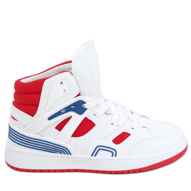 Pall White Red -korkeat lenkkarit valkoinen