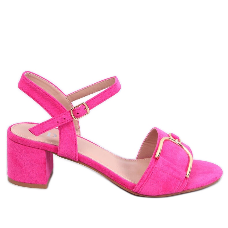 Parisy Fuchsia matalakorkoiset sandaalit vaaleanpunainen