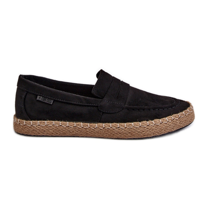 Miesten Eco Suede Espadrilles Big Star NN174046 musta