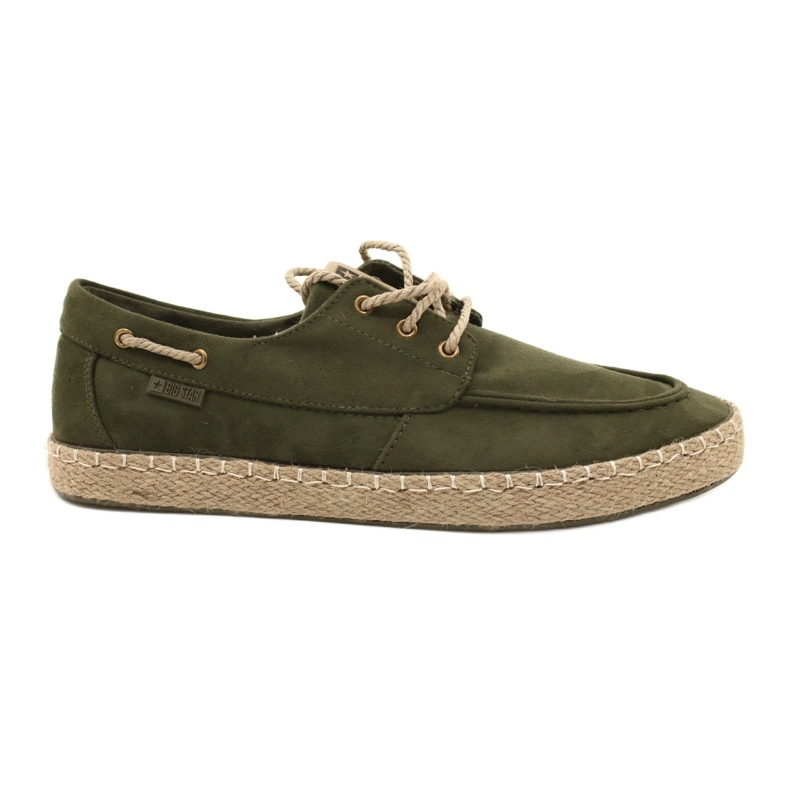Miesten nauhalliset espadrillit Big Star NN174055 Khaki vihreä