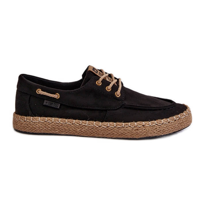 Miesten nauhalliset espadrillit Big Star NN174051 musta