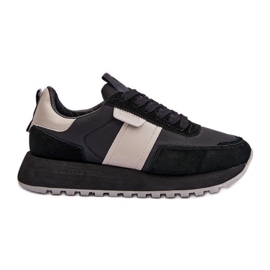 Naisten tennarit Big Star Platformilla NN274502 Memory Foam System Musta