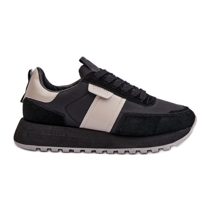 Naisten tennarit Big Star Platformilla NN274502 Memory Foam System Musta