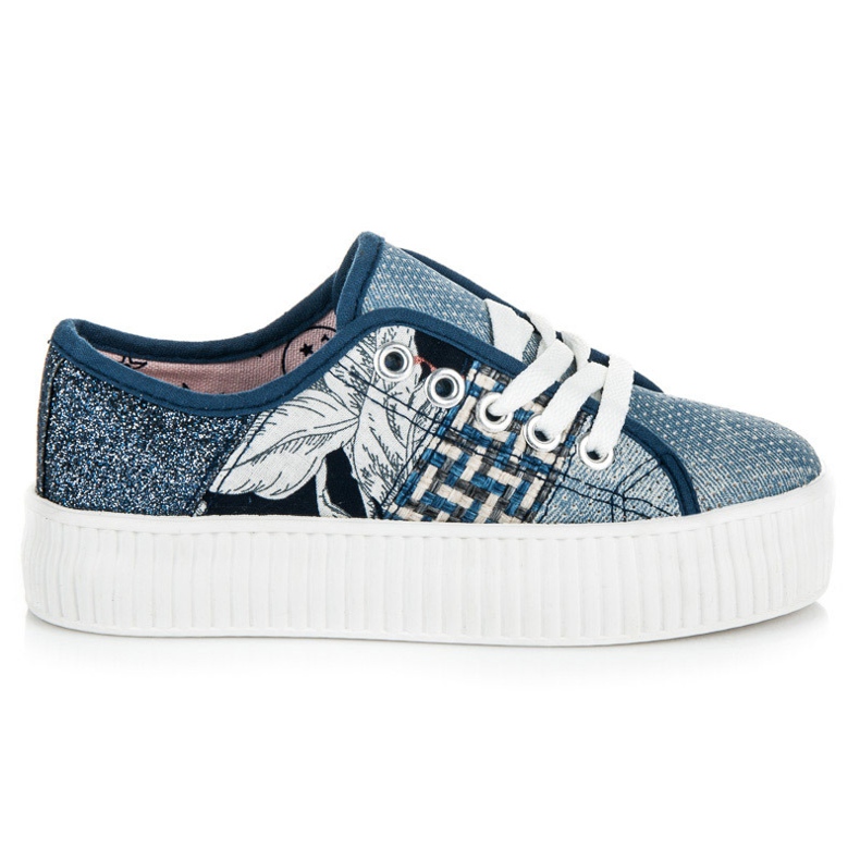 Kylie Tennarit Abstract Print -alustalla sininen