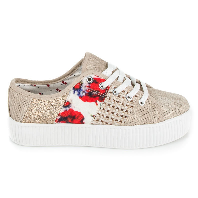 Kylie Naisten lenkkarit alustalla ruskea