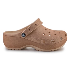 Crocs Classic Platform Glitter Clog 207241-2DS varvastossut ruskea