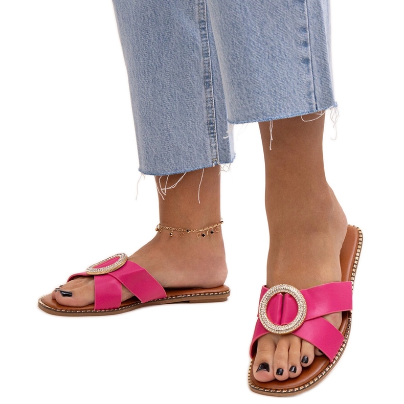 Lippalakit koristeltu Salimba-zirkonilukolla vaaleanpunainen