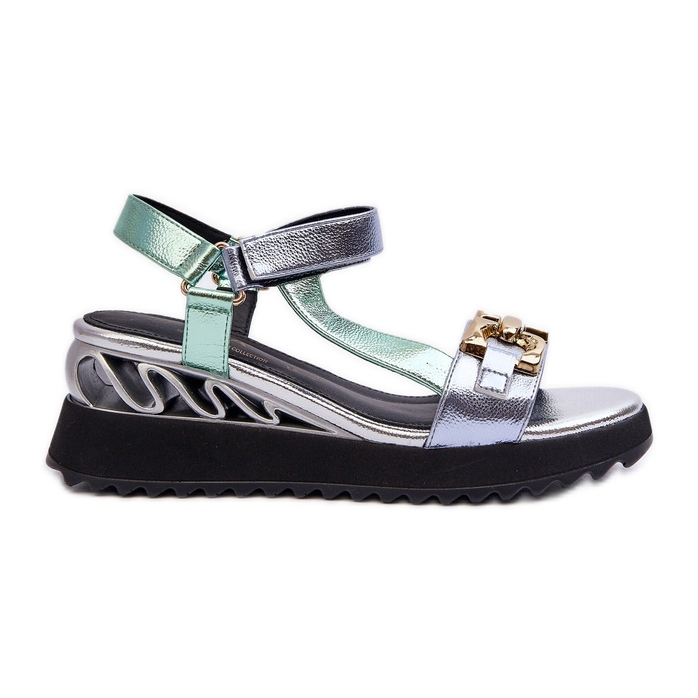 S.Barski Naisten kiila sandaalit D&amp;A CR954 vihreä