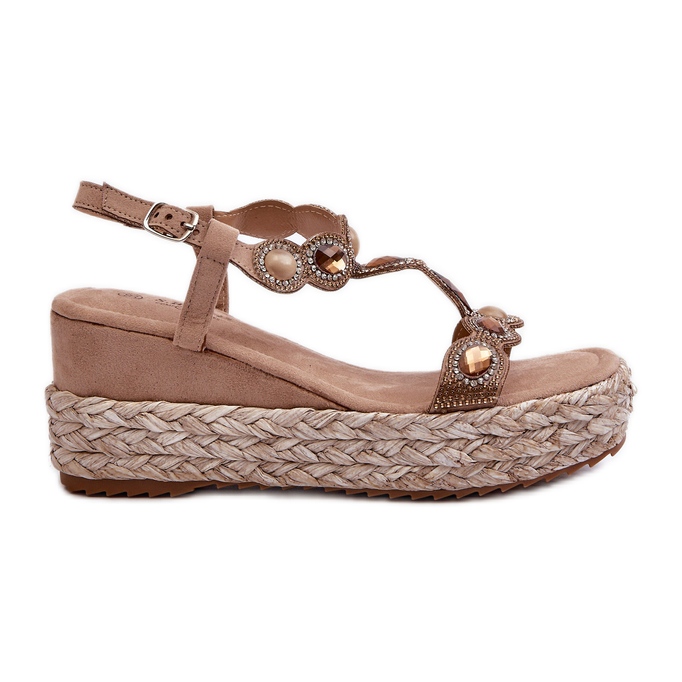 Naisten sandaalit, joissa on punos S.Barski MY291 beige