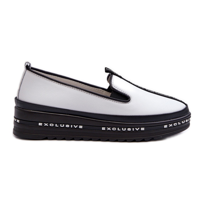 Naisten nahkakengät S.Barski LR260 -tasolla, valkoinen