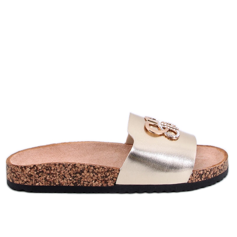 Ibanei LT.GOLD korkkitossut strassikivillä kultainen