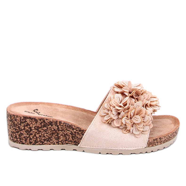 Minass Beige kukkakiilamuulit