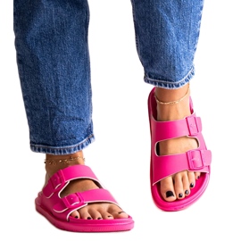 Tummanpunainen Big Star NN274A754 varvastossut vaaleanpunainen