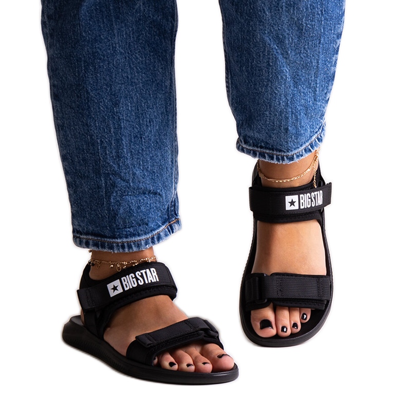 Mustat urheilusandaalit Big Star HH274A024