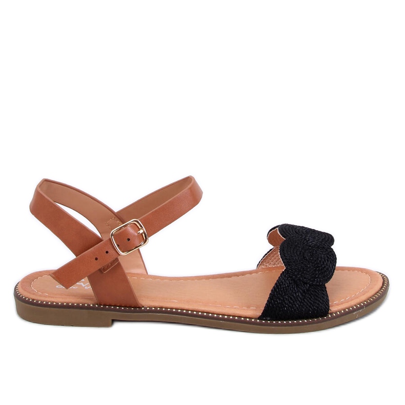 Tavani Mustat litteät sandaalit