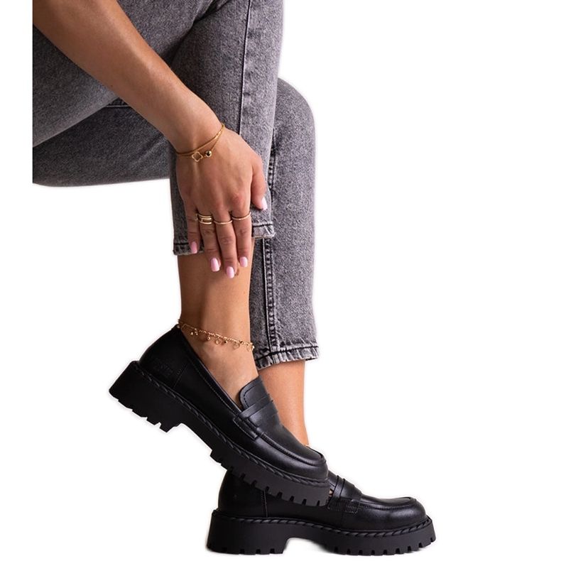 Mustat nahkakengät Big Star LL274458