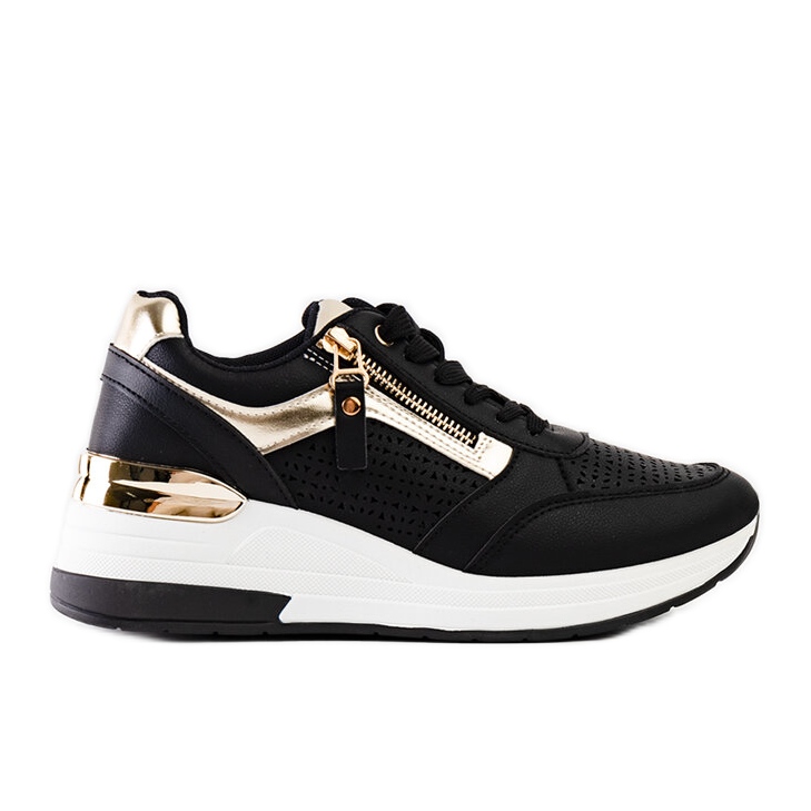 Mustat harjakattoiset Danai wedge -lenkkarit