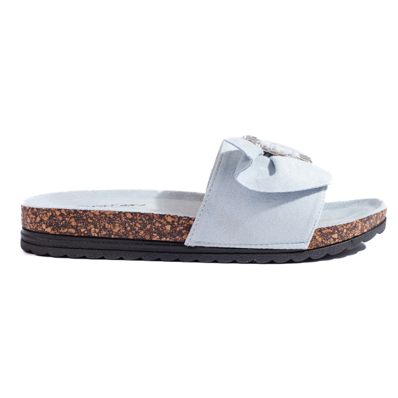 Siniset varvastossut korkkipohjaisilla sininen