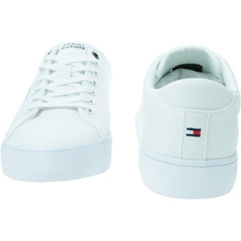 Tommy Hilfiger Hi Vulc Low Canvas M -kengät FM0FM04882YBS valkoinen