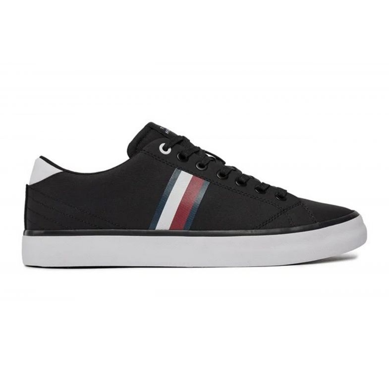 Tommy Hilfiger Hi Vulc Low Stripes Mesh M FM0FM04946BDS kengät musta