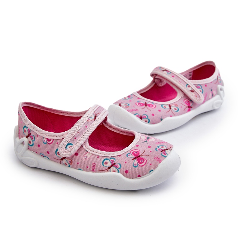 Befado Lasten Butterfly Ballerina Tossut 114X523 Pinkki vaaleanpunainen