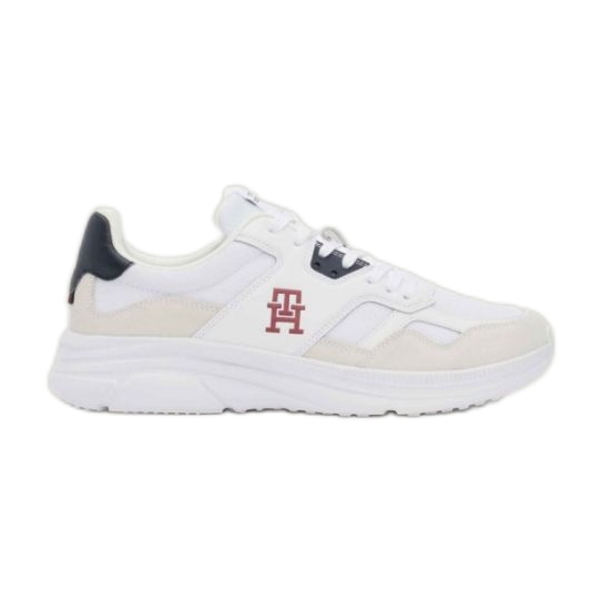 Tommy Hilfiger Modern Runner Mix -kengät FM0FM04937YBS valkoinen