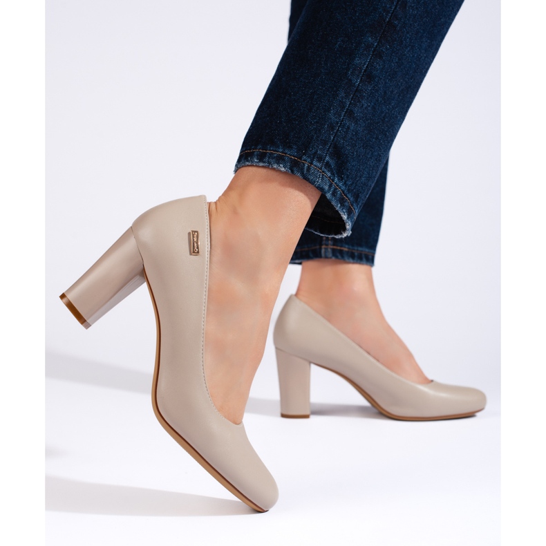 Mukavat harmaat naisten korkokengät Sergio Leonelta