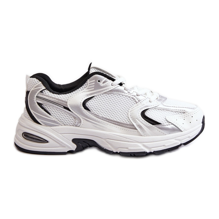 Naisten urheilukengät tennarit, valkoinen ja musta Leranea