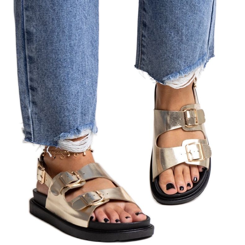 Basheran kullanväriset sandaalit kultainen Basheran kullanväriset sandaalit kultainen