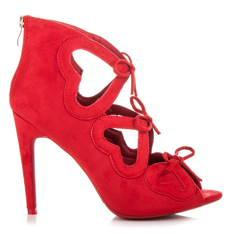 Vices Naisten nauhalliset sandaalit punainen
