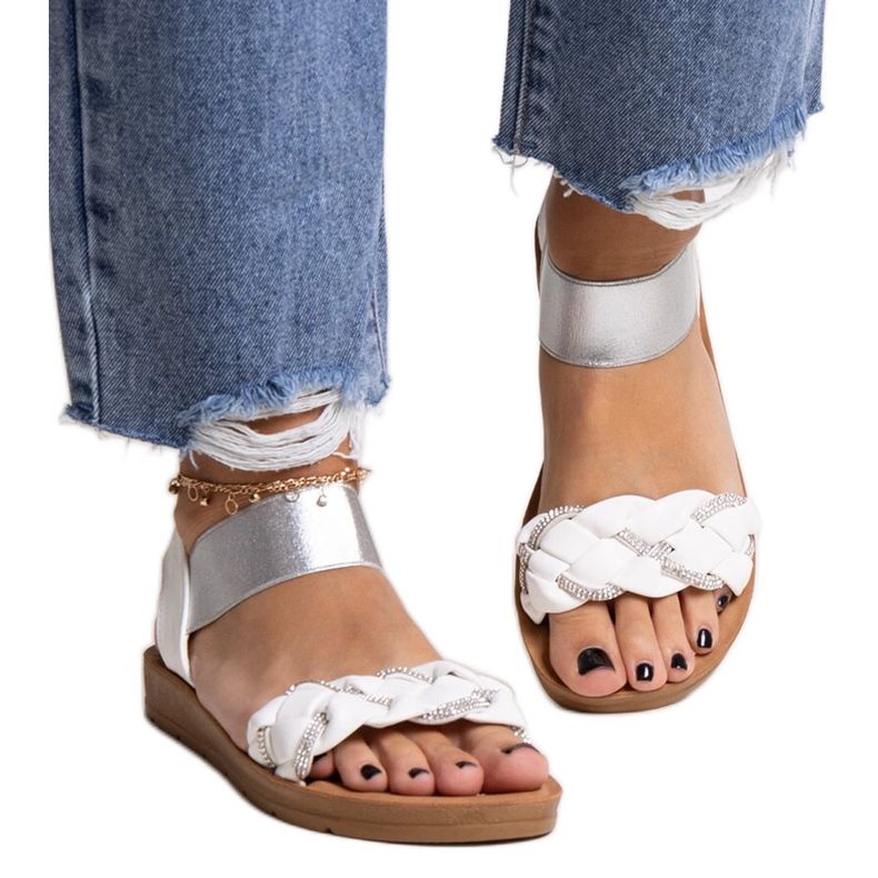 Valkoiset Aldona sandaalit valkoinen