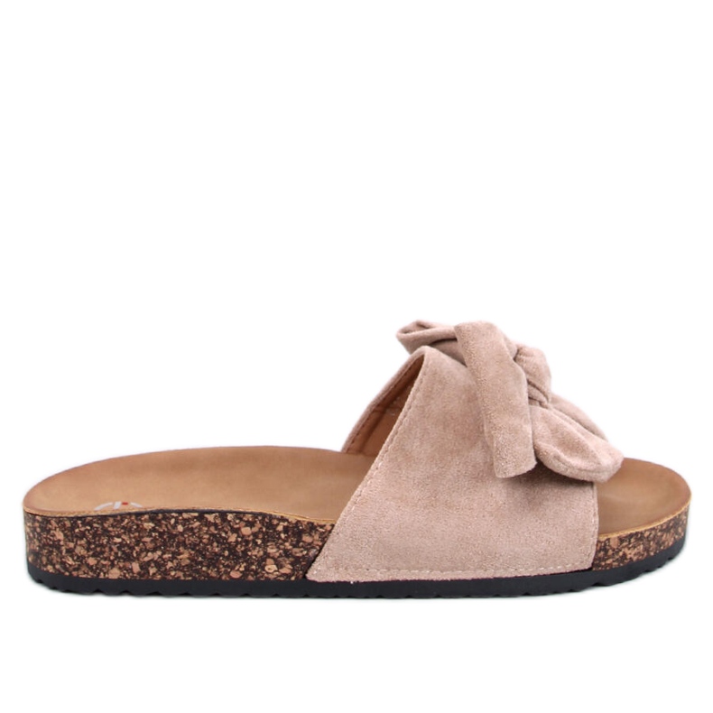 Keitas Khaki korkkitossut rusetilla beige