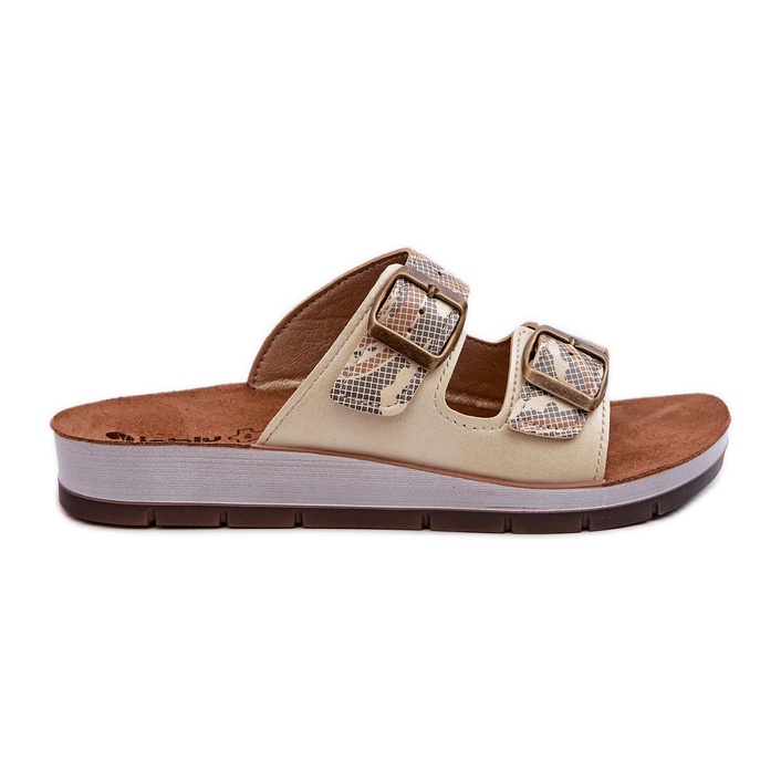 Mukavat naisten varvastossut soljella Inblu CP000045 Gold kultainen