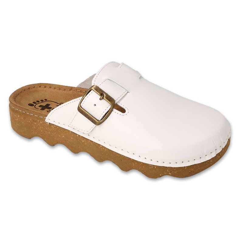 Dr.ORTO Befado naisten tossut nahkaisella pohjalla 179D004 valkoinen