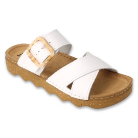 Dr.ORTO Befado naisten tossut, nahkainen alaosa, 179D005, valkoinen