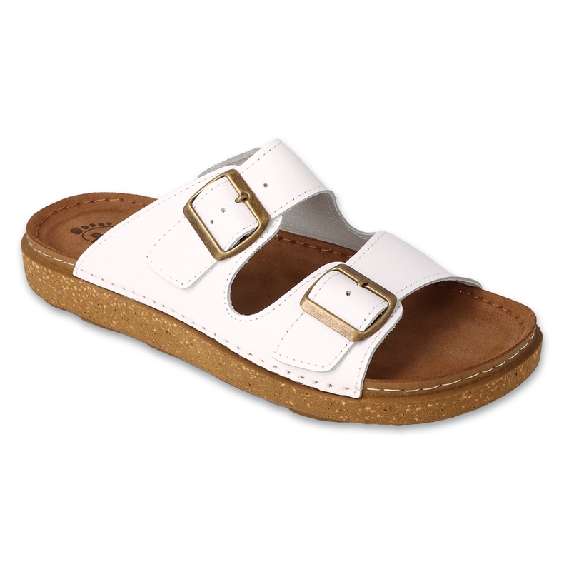 Dr.ORTO Befado miesten tossut, nahkainen alaosa, 179M003, valkoinen