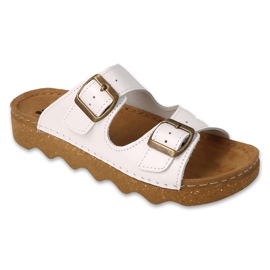 Dr.ORTO Befado naisten tossut nahkaisella pohjalla 179D003 valkoinen