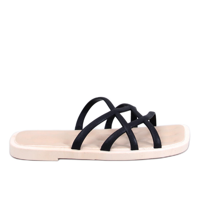 Gomis Mustat kumiset varvastossut