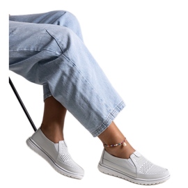 Vinceza valkoiset nahkakengät valkoinen