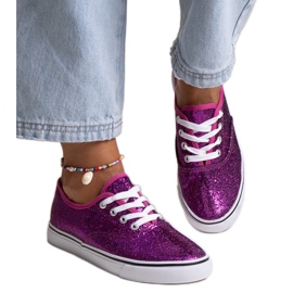 Merri pinkit kiiltävät lenkkarit vaaleanpunainen