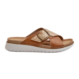 Mukavat naisten varvastossut soljella Inblu CN000032 Camel ruskea
