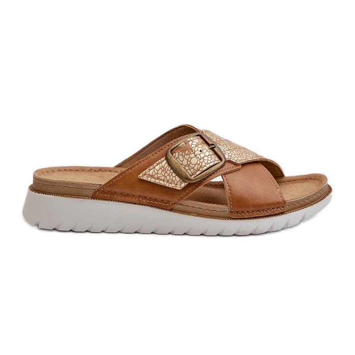 Mukavat naisten varvastossut soljella Inblu CN000032 Camel ruskea