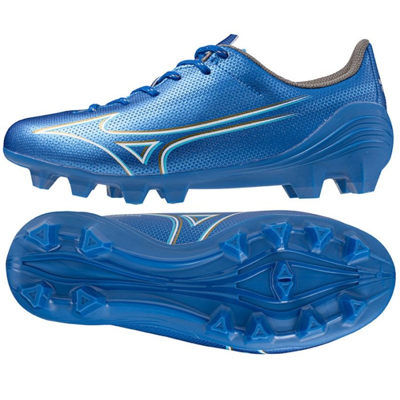 Mizuno Alfa Select Jr Fg kengät P1GB246527 sininen