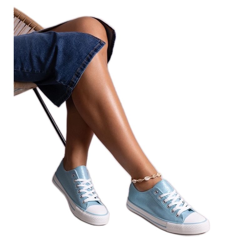 Rashidah siniset kiiltävät lenkkarit sininen